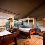 Twin bedded room at Linyanti Ebony